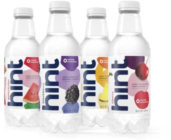 Hint Starter Pack Flavored Water 16 Oz., 12/Carton
